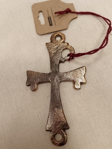 B87 Ókeresztény kereszt monogram (Bz)